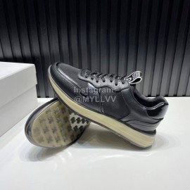 Givenchy Leather Mesh Sneakers For Men Black