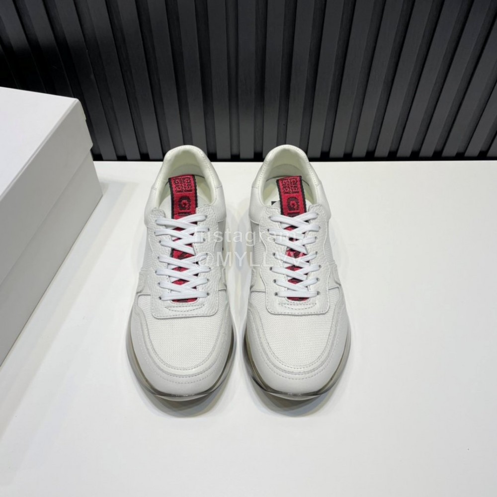 Givenchy Leather Mesh Sneakers For Men White