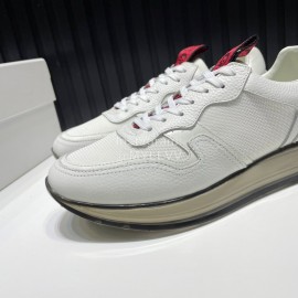 Givenchy Leather Mesh Sneakers For Men White