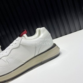 Givenchy Leather Mesh Sneakers For Men White
