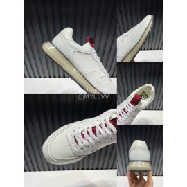 Givenchy Leather Mesh Sneakers For Men White