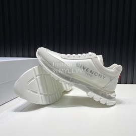 Givenchy Leather Air Cushion Running Shoes For Men White