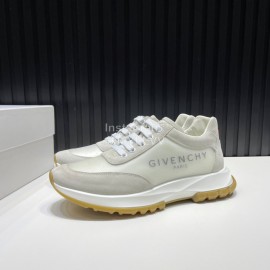 Givenchy Leather Air Cushion Running Shoes For Men Beige