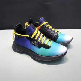 Givenchy Canvas Leather Spectre Sneakers For Men Blue