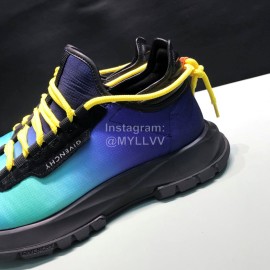 Givenchy Canvas Leather Spectre Sneakers For Men Blue