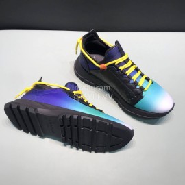 Givenchy Canvas Leather Spectre Sneakers For Men Blue