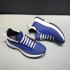 Givenchy Canvas Leather Spectre Sneakers Blue For Men