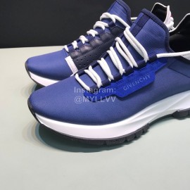 Givenchy Canvas Leather Spectre Sneakers Blue For Men