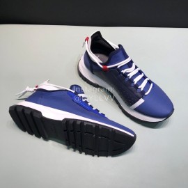 Givenchy Canvas Leather Spectre Sneakers Blue For Men