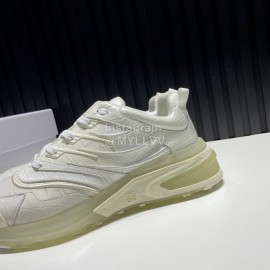Givenchy Leather Transparent Sole Sneakers For Men White