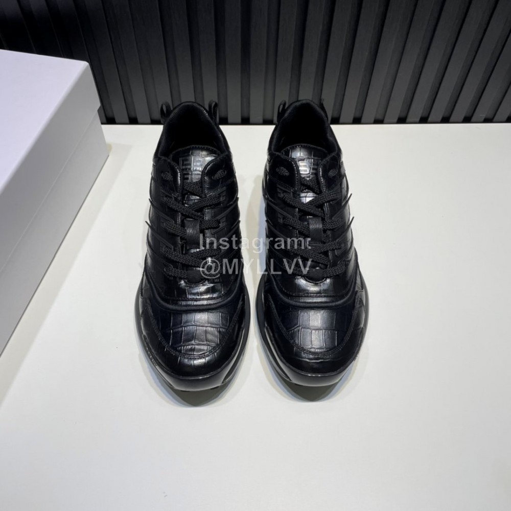 Givenchy Leather Transparent Sole Sneakers For Men Black