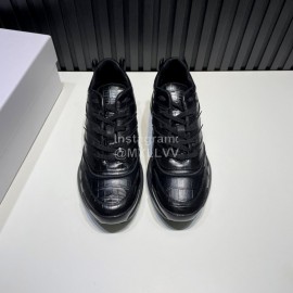 Givenchy Leather Transparent Sole Sneakers For Men Black