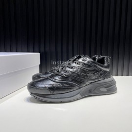 Givenchy Leather Transparent Sole Sneakers For Men Black