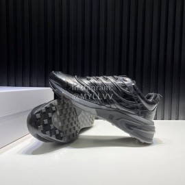 Givenchy Leather Transparent Sole Sneakers For Men Black