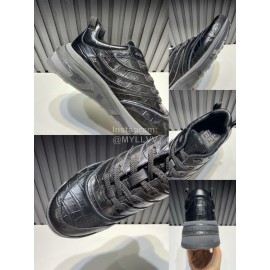 Givenchy Leather Transparent Sole Sneakers For Men Black