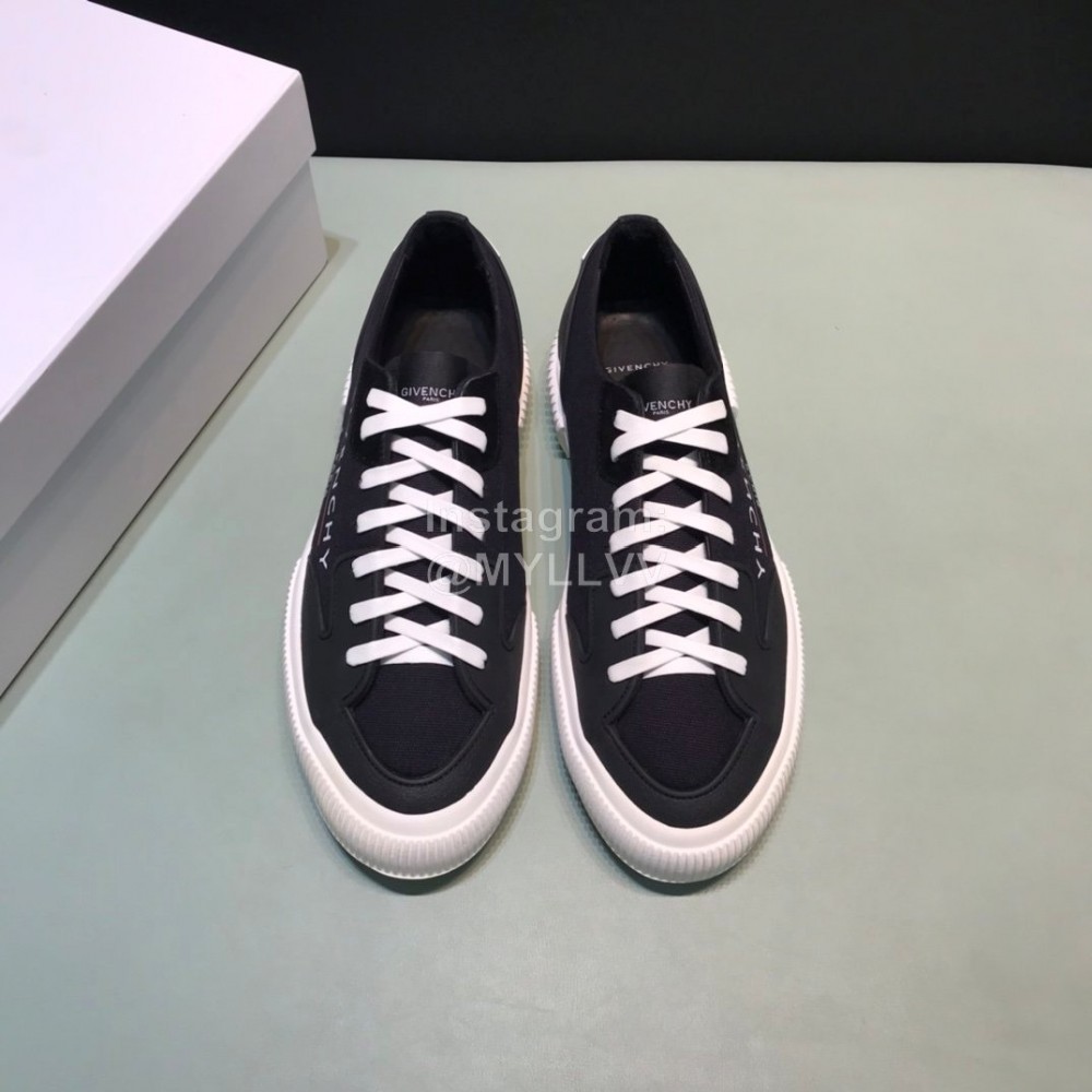 Givenchy Black Canvas Casual Sneakers For Men