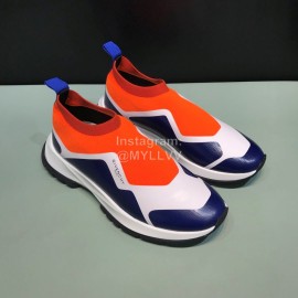 Givenchy Calfskin Knitting Sneakers For Men Orange