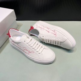 Givenchy Calf Leather Casual Shoes For Men And Women Red