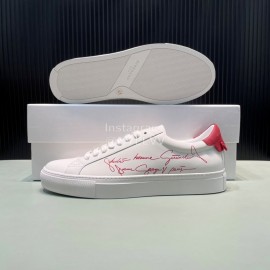 Givenchy Calf Leather Casual Shoes For Men And Women Red