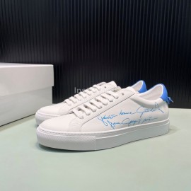 Givenchy Calf Leather Casual Shoes For Men And Women Blue