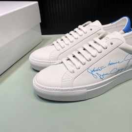 Givenchy Calf Leather Casual Shoes For Men And Women Blue