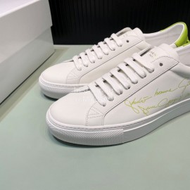 Givenchy Calf Leather Casual Shoes For Men And Women Green