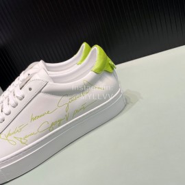Givenchy Calf Leather Casual Shoes For Men And Women Green