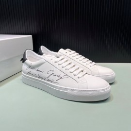 Givenchy Calf Leather Casual Shoes Black For Men And Women 