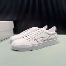 Givenchy Calf Leather Casual Shoes Black For Men And Women 