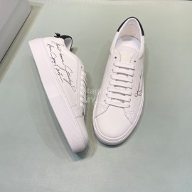 Givenchy Calf Leather Casual Shoes Black For Men And Women 