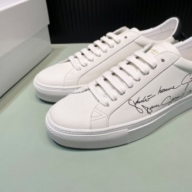 Givenchy Calf Leather Casual Shoes Black For Men And Women 