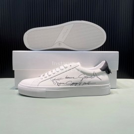 Givenchy Calf Leather Casual Shoes Black For Men And Women 