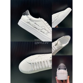 Givenchy Calf Leather Casual Shoes Black For Men And Women 