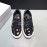 Givenchy Calf Leather Golden Star Printed Lace Up Casual Shoes For Men 