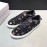 Givenchy Calf Leather Golden Star Printed Lace Up Casual Shoes For Men 