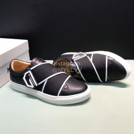 Givenchy Black Calf Leather Casual Shoes For Men 