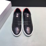 Givenchy Calf Leather Letter Printed Shoes For Men Black