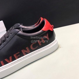 Givenchy Calf Leather Letter Printed Shoes For Men Black