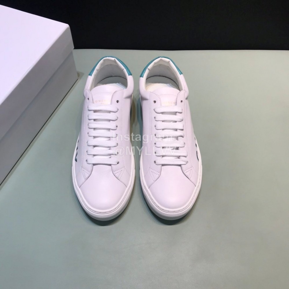 Givenchy Calf Leather Letter Printed Shoes For Men White