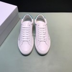 Givenchy Calf Leather Letter Printed Shoes For Men White