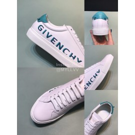 Givenchy Calf Leather Letter Printed Shoes For Men White