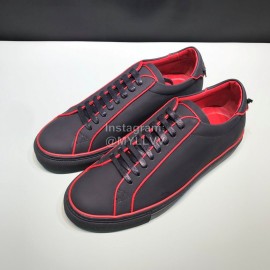 Givenchy Leather Lace Up Casual Shoes For Men Red