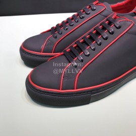 Givenchy Leather Lace Up Casual Shoes For Men Red
