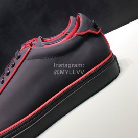 Givenchy Leather Lace Up Casual Shoes For Men Red