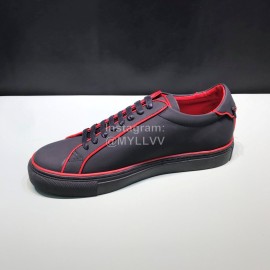 Givenchy Leather Lace Up Casual Shoes For Men Red