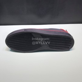 Givenchy Leather Lace Up Casual Shoes For Men Red