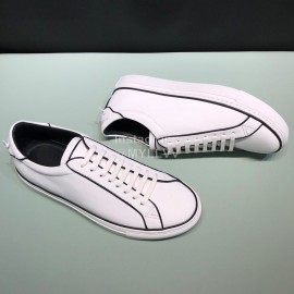Givenchy White Leather Lace Up Casual Shoes For Men 