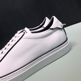 Givenchy White Leather Lace Up Casual Shoes For Men 