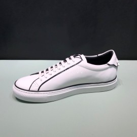 Givenchy White Leather Lace Up Casual Shoes For Men 