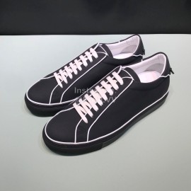 Givenchy Black Leather Lace Up Casual Shoes For Men 